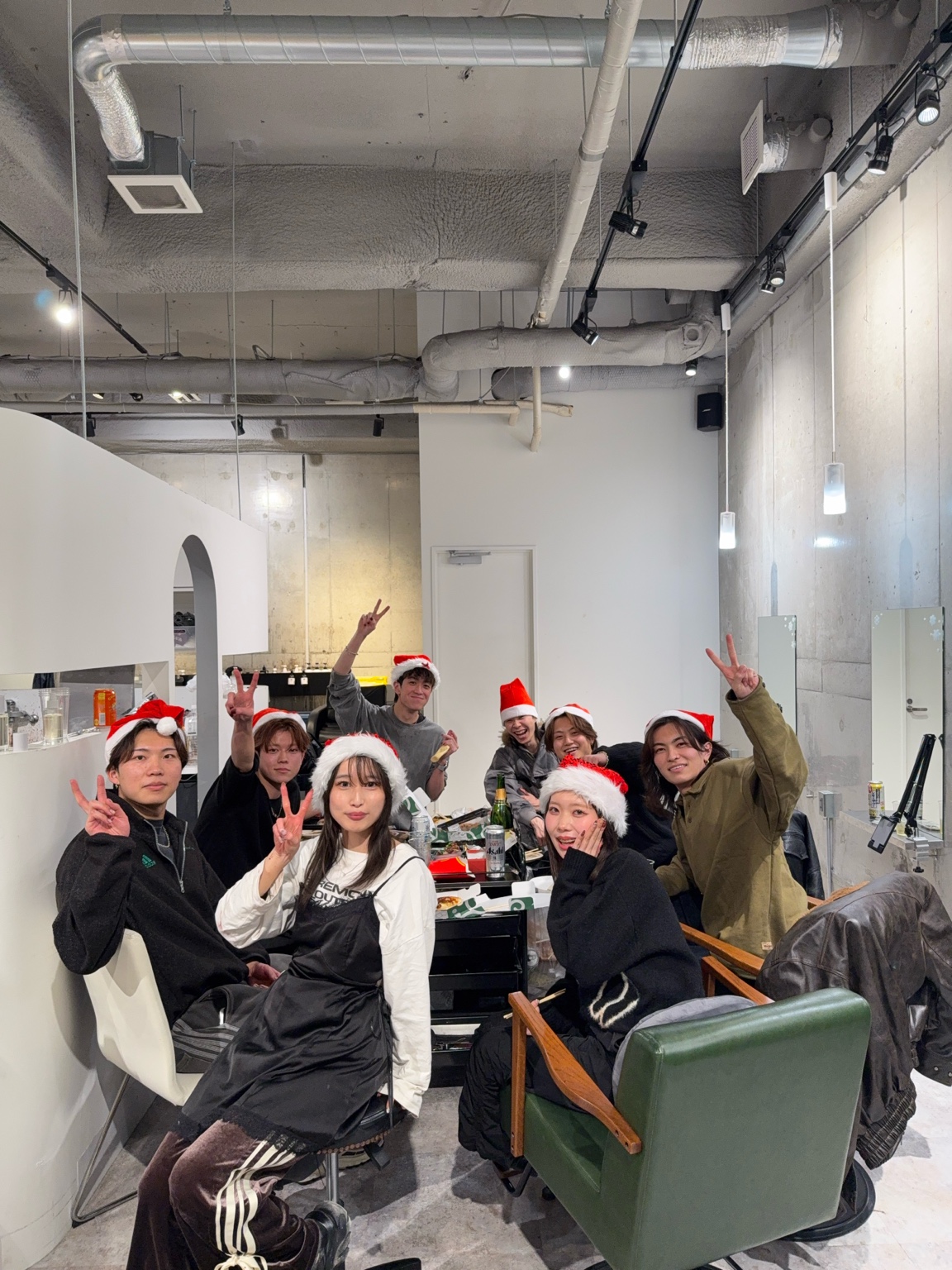 サロンでのクリスマスご飯会